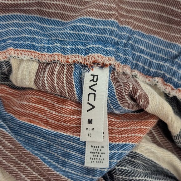 RVCA Striped Proxy Midi Dress with Button Detail - Picture 4 of 4